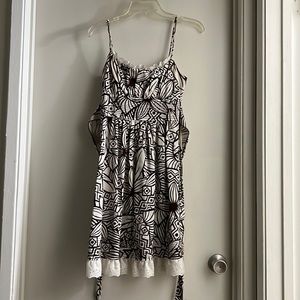 Cute brown and white dress